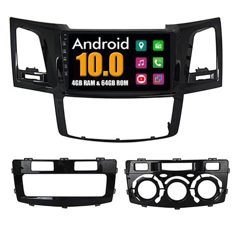 9 inch Navigation Radio 4+64GB  With Wireless Carplay for Hilux or Fortuner 2006 to 2015 With free reverse camera