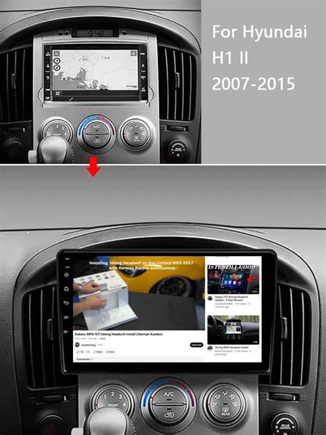 Hyundai H1 2011-2017+ Android Multimedia Navigation Unit with Carplay/Android Auto, Free Reverse Camera 4+64GB