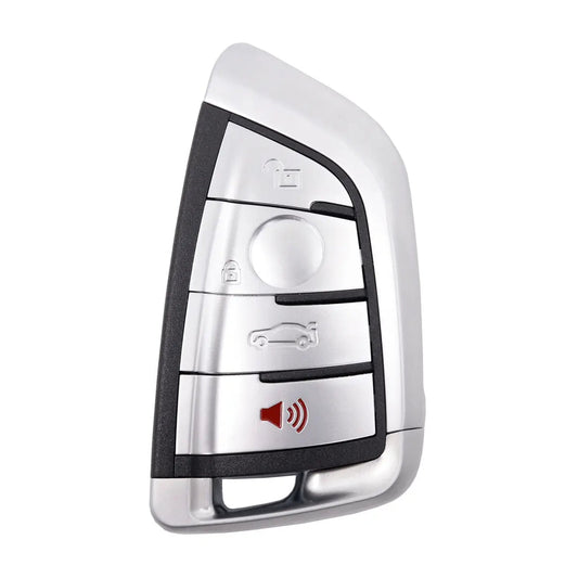 BMW G Series 4 Button Smart Key Case - Silver