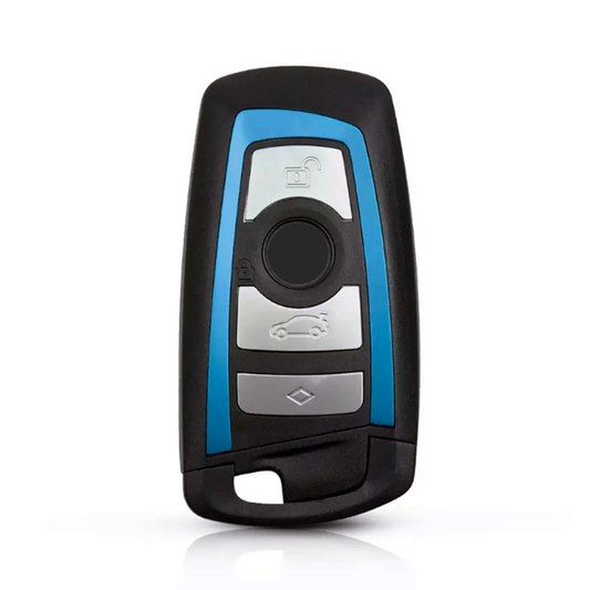 BMW F-Series 4 Button Smart Key Case - Blue Trim