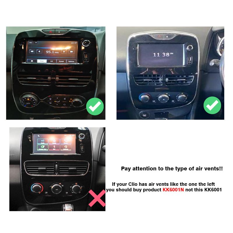 Renault Clio 4 2014 to 2016 Android GPS Navigation Radio With Carplay 4+64GB