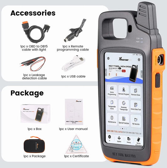 Xhorse Keytool Max Pro Cloner & OBD Programming + Digital Volt Meter