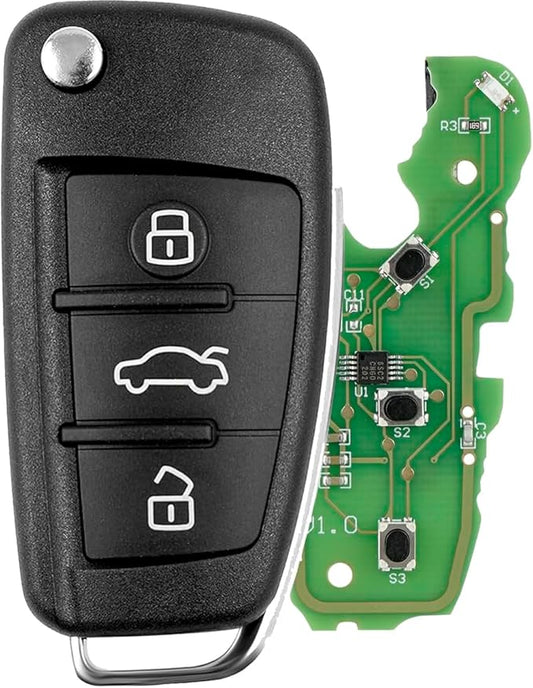 Audi Q7 / A6 3 Button Remote Key