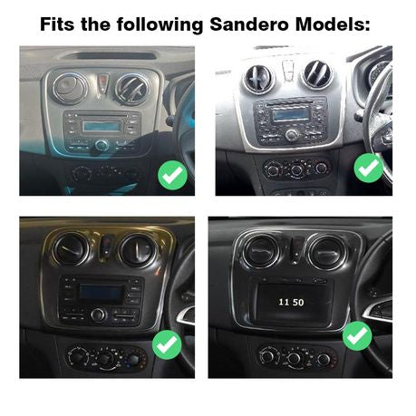 Renault Sandero 2014 - 2022 Android radio with Apple Play 4+64GB with free reverse camera