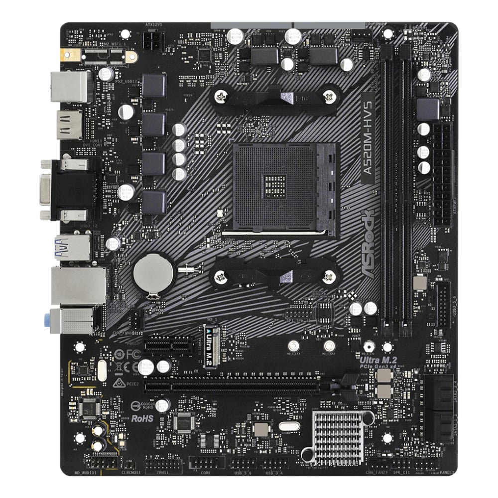 ASRock A520M-HVS AMD AM4 m-ATX Motherboard