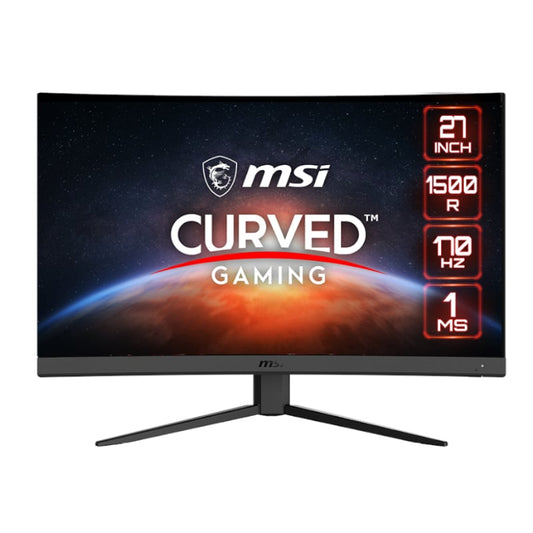 MSI Optix G27CQ4 E2 Curved Gaming Monitor 170Hz VA Anit Glare Free Sync 27″ 1500R-Black