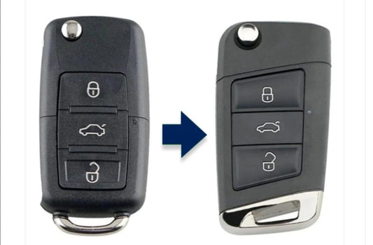 VW MK5 to MK7 Flip Key Conversion - Polo - Golf - Caddy - Jetta - Kombi