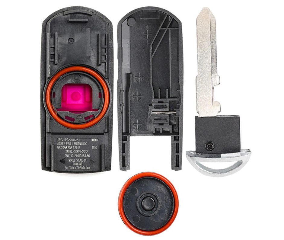 Mazda 3 Button Smart Key Case - Top Battery Frame