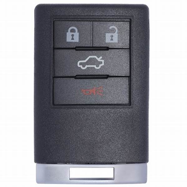 Chevrolet Captiva / Cadillac DTS STS CTS 4 Button Smart Key Shell