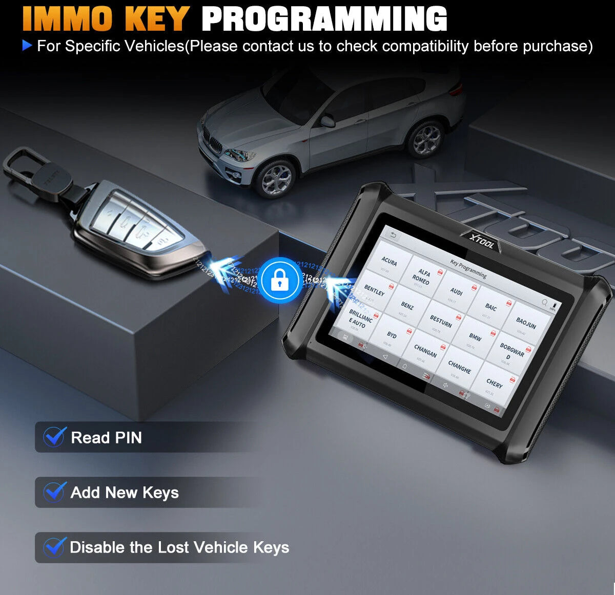 XTOOL X100 PADS Key Programming Tool with Built-In CAN FD&DOIP