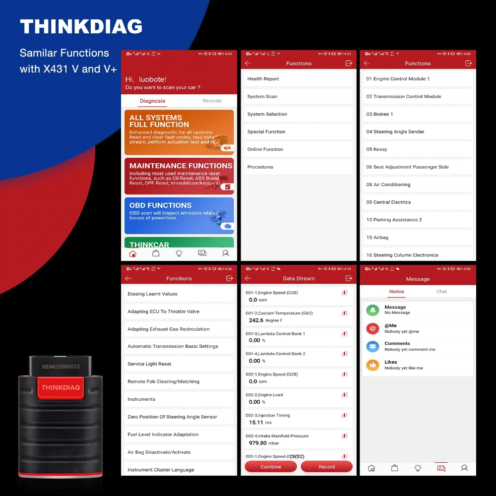 Thinkdiag (New Boot) OBD Full Software Car Diagnostic Tool - Incl 1 Year free Updates Online